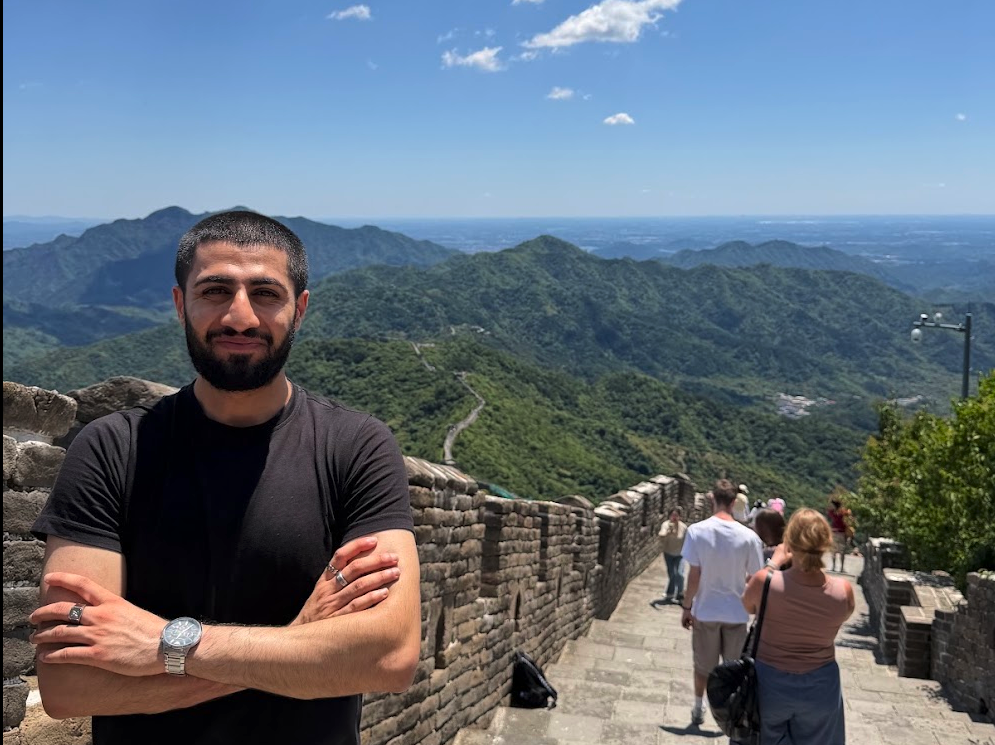 Adnan Quisar Standing on the Great Wall of China (2026)
