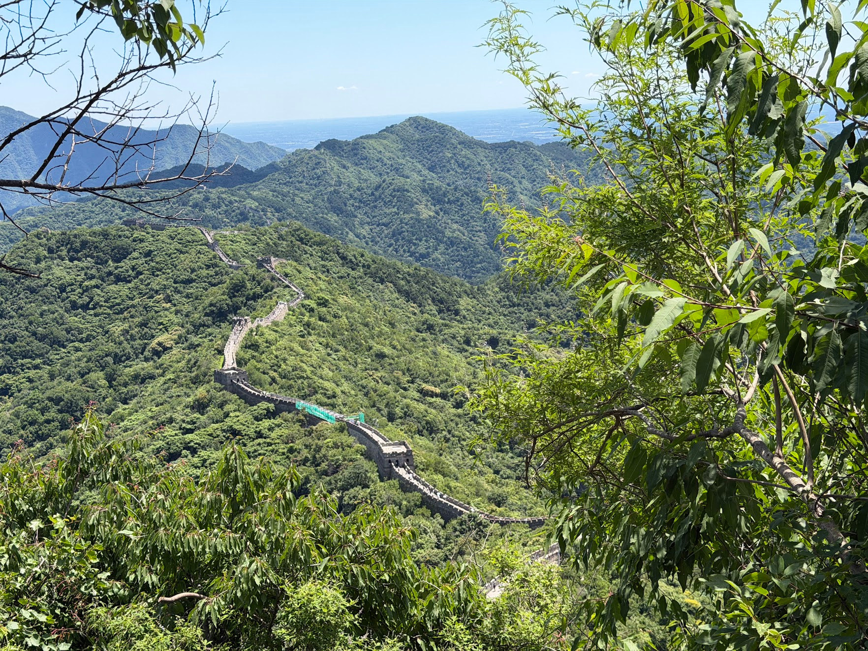 Mutianyu section of the Great Wall of China.
