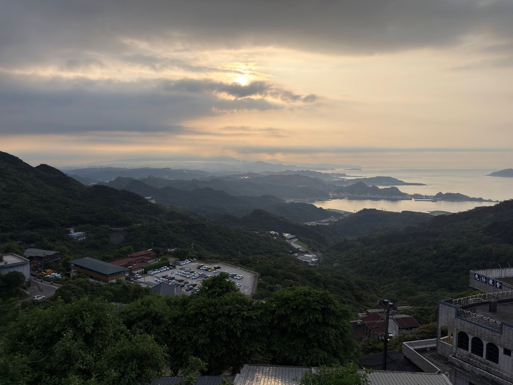 Jiufen market view.