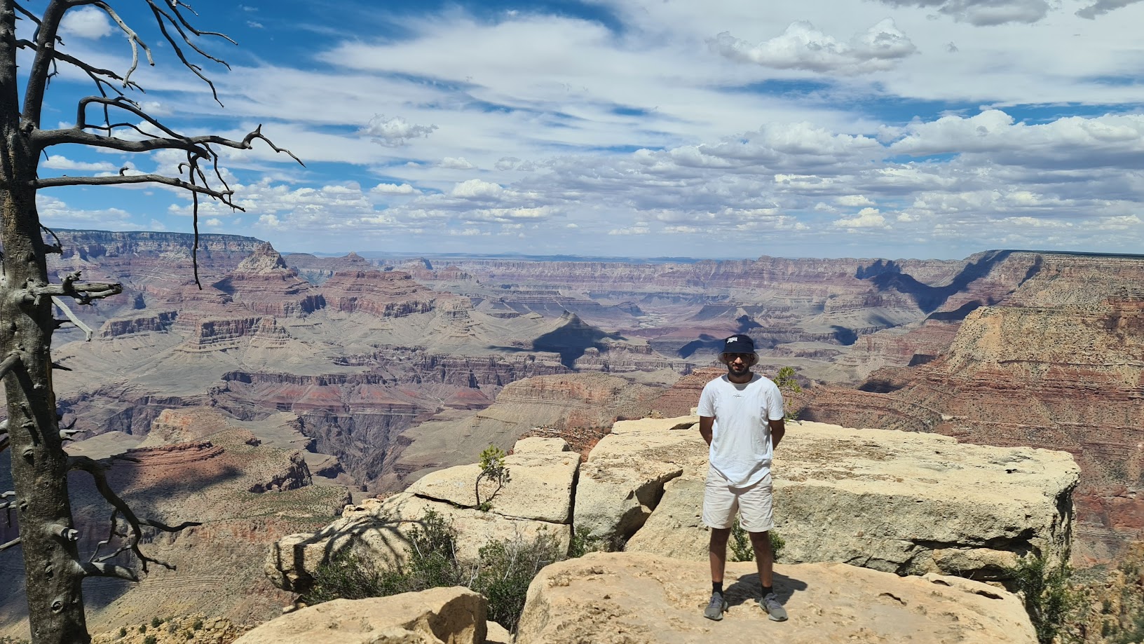 Standing on top of the Grand Canyon, Nevada.